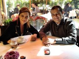 Josefina Vázquez Mota y Ernesto Cordero se reunieron en lo que significó limar asperezas tras la elección interna del PAN. ESPECIAL  /