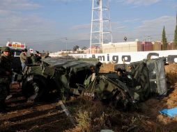El accidente dejó a seis militares lesionados. EL UNIVERSAL  /