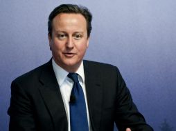 Camerón se pronunció en una conferencia de presa tras reunión con líderes de Estocolmo. AFP  /