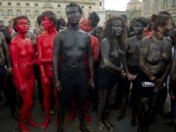 Protesta Organización Civil contra las corridas de toros en el país. AFP  /