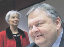 En la imagen, el ministro griego de finanzas, Evangelos Venizelos, y la directora gerente del FMI, Christine Lagarde. REUTERS  /