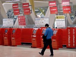 Se puede ver la tranquilidad en los aeropuertos por la huelga de pilotos que mantiene baja afluencia de pasajeros. ARCHIVO  /