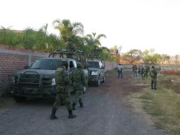 El rancho El Villarreal se encuentra resguardado por personal militar. FOTO  /