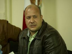 Alfaro Ramírez durante la rueda de prensa donde denunció las acciones de represión e intimidación en su contra.  /