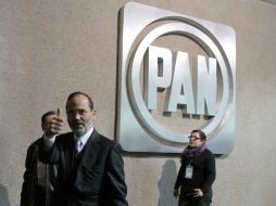 Gustavo Madero a su llegada a la sesión extraordinaria del Consejo Nacional del PAN. NTX  /