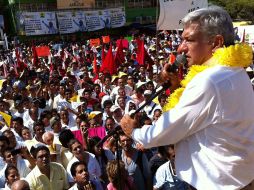 Andrés Manuel López Obrador se reunió con empresarios en Nuevo León. EL UNIVERSAL  /