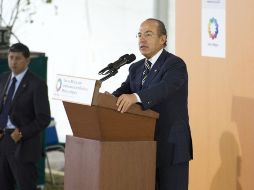 El Presidente Felipe Calderón afirmó que su gobierno no va a bajar la guardia ante la sequía. ARCHIVO  /