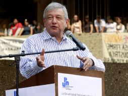 Andrés Manuel López Obrador dice que el objetivo no es saturar a los ciudadanos con mensajes políticos. ARCHIVO  /