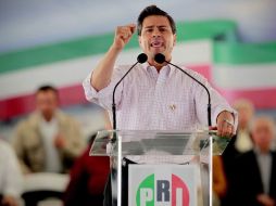 El candidato virtual del PRI, Enrique Peña Nieto dice que la gente quiere un cambio y por eso el PRI volverá a gobernar. EL UNIVERSAL  /