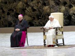 Benedicto XVI dedicó la catequesis de hoy a la oración de Jesús en la cruz. EFE  /