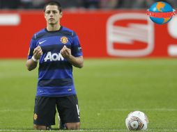 A cinco minutos de que terminara el partido, el tapatío Javier Hernández marcó el tanto gracias a un pase de Wayne Rooney. AP  /