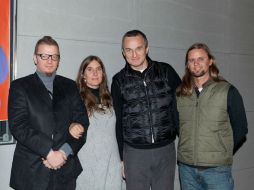 El director y productor, Rodrígo Plá; la escritora, Laura Santullo y los productores: Christian Valdelièvre y Sandino Saravia. ESPECIAL  /