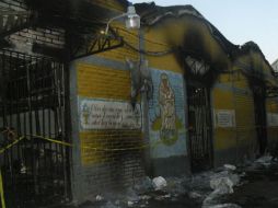 Vista del cuartel quemado en el interior de la cárcel de Comayagua, Honduras. AP  /