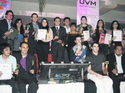 Los ganadores del Premio UVM por el Desarrollo Social.  /