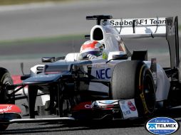 ''Checo'' participará en las pruebas este día y mañana miércoles  para dejar a su compañero los dos días restantes. EFE  /