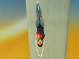 La clavadista mexicana Carolina Mendoza consiguió hoy su boleto a los Juegos Olímpicos Londres 2012. EFE  /