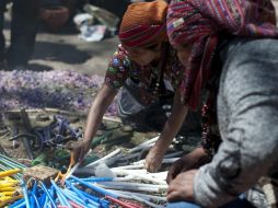 Sacerdotes, ancianos y guías espirituales dieron la bienvenida al año de las trece sabidurías. EFE  /