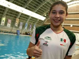 Hernández Monzón consideró un orgullo estar entre tantas clavadistas con experiencia. ESPECIAL  /