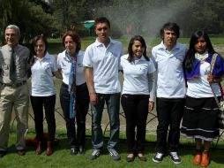 Parte del grupo colombiano que participará en la Ruta. EFE  /