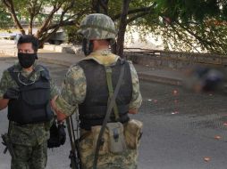 El Ejército, la Marina y la Policía Federal mantienen sus acciones en el estado. ARCHIVO  /