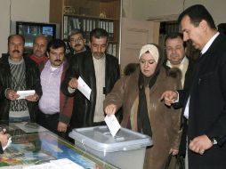 En Siria votaron para la nueva Constitución.EFE  /