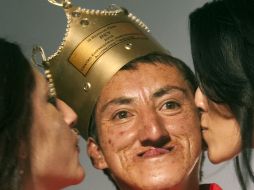 'Seguir siendo feo' fue la promesa que hizo Gallo a los presentadores del concurso que le preguntaron qué haría. AFP  /