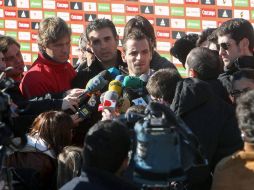 Soldado destaca una dura pelea para ocupar un puesto en la lista final de Del Bosque para la Eurocopa. EFE  /