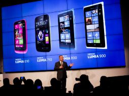 Los nuevos modelos Lumia 610, 710, 800 y 900 de Nokia serán presentados en el mercado durante la Mobile World Congress. AP  /