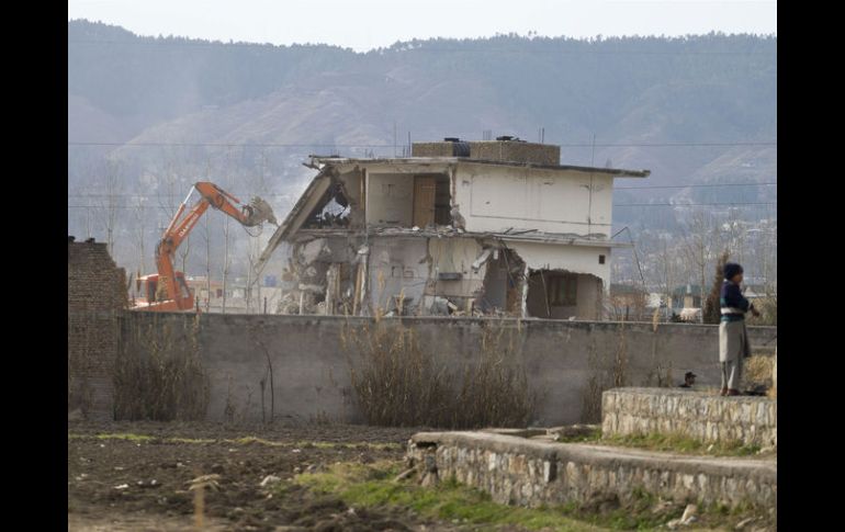 Destrucción de la residencia de Osama bin Laden. AP  /