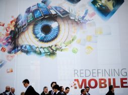 Participantes atendieron al Congreso Mundial de Telefonía Móvil. El más grande de su clase en el mundo. AP  /