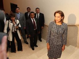 Josefina Vázquez Mota, durante el Laboratorio Político 2012, la estrategia detrás de las Elecciones. NOTIMEX  /