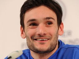 Hugo Lloris durante una conferencia de prensa, en el estadio Weser en Bremen, norte de Alemania. AFP  /