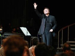 Todo vestido de color negro, el ibérico complació a los asistentes.  /