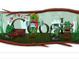 Diseño especial que despliega Google este 29 de febrero, aniversario de Rossini. ESPECIAL  /