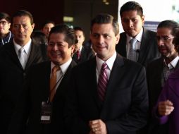 Peña Nieto dice que está decidido a hacer campaña en todo el territorio nacional. NOTIMEX  /