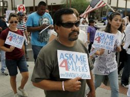 Manifestación ciudadana en contra de la Ley Antiinmigrante. ARCHIVO  /