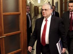 El primer ministro griego, Lukás Papadimos, asumió el cargo en noviembre de 2011. EFE  /