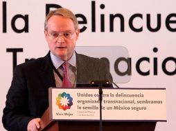 Adam Blackwell participó en el acto inaugural de la Reunión Hemisférica de Alto Nivel contra la delincuencia organizada. EL UNIVERSAL  /