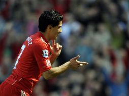 El ariete uruguayo Luis Suárez será factor en el resultado que pueda obtener Liverpool. ARCHIVO  /