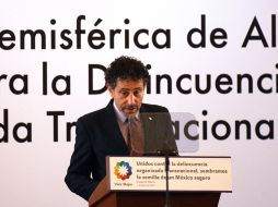 Representante regional para México, Centroamérica y el Caribe de la ONU contra la Droga y el Delito, Antonio Mazzitelli. EFE  /