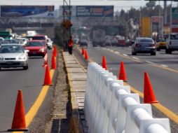 Son 15 bloques los que conforman el muro de contención.  /