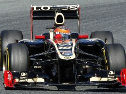 Romain Grosjean al frente de los ensayos generales del segundo día en el Circuito de Catalunya. REUTERS  /