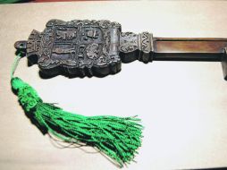 Ésta es la llave que el Gobierno de Guanajuato entregará al máximo jerarca de la Iglesia Católica durante su visita. NTX  /