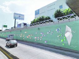 Proyecto del colectivo Quimera, que será pintado en el túnel de La Minerva.  /