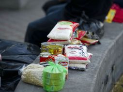 Productos recibidos en uno de los centros de acopio. ARCHIVO  /