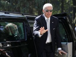 El vicepresidente Biden durante su llegada a México. REUTERS  /