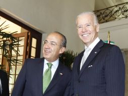 El vicepresidente estadounidense (der) se reunió con el Presidente de México (izq) este lunes. REUTERS  /