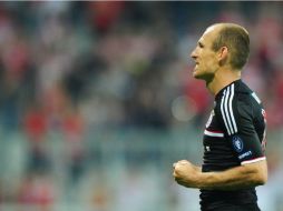 Arjen Robben asegura que no juega al 100 por ciento en la Bundesliga. ARCHIVO  /