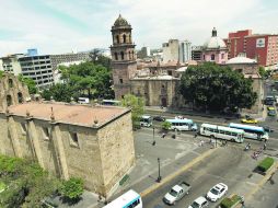 La zona de los templos de San Francisco y Aranzazú sería la primera a intervenir con un proyecto del Consejo de Colaboración.  /