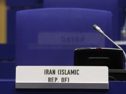 El asiento de Irán en la asamblea a la AIEA se mantiene vacío como muestra de la reticencia del país a debatir el asunto. ARCHIVO  /
